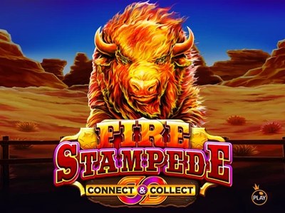 Fire Stampede — Огненные бизоны прерий, закатное небо и покупка бонуса горящей степи